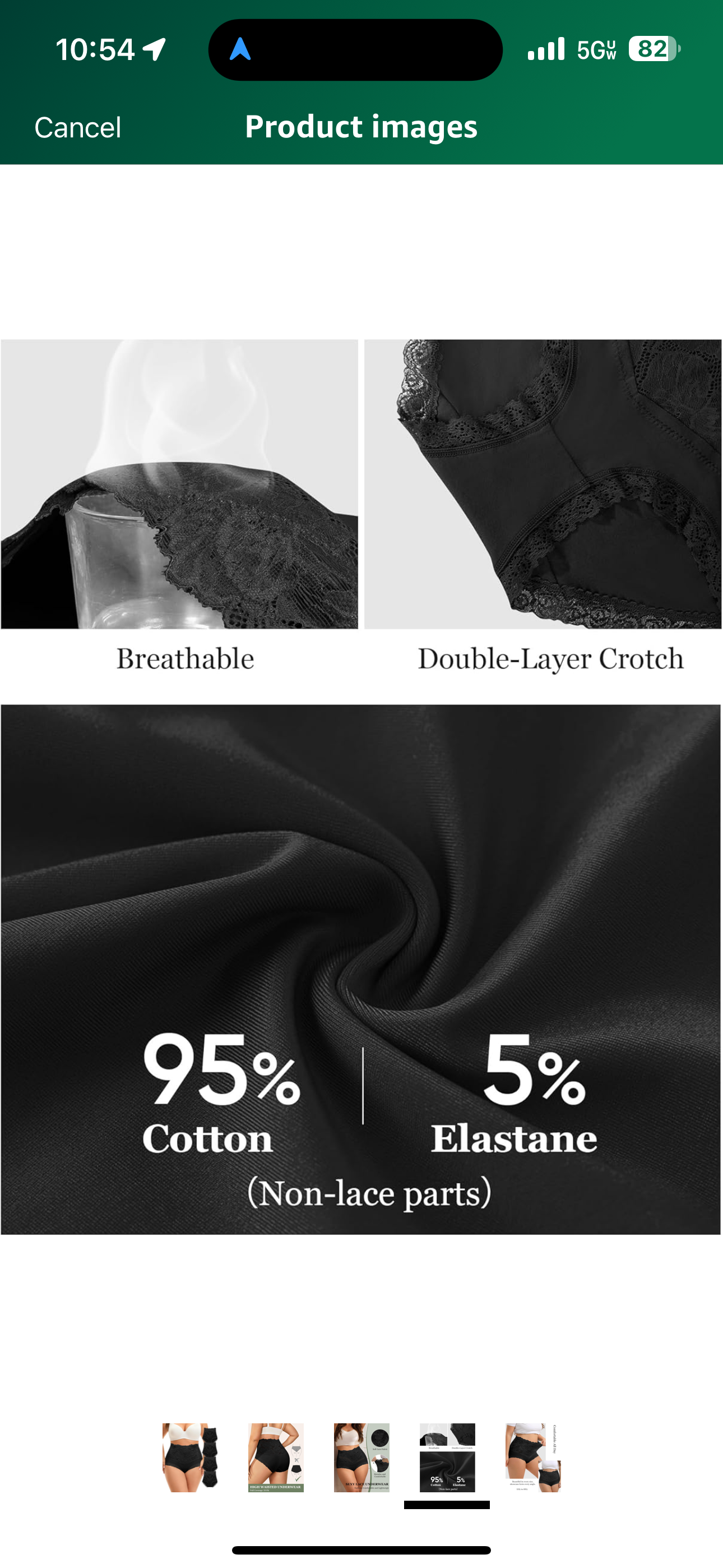 Womens Cotton Underwear Plus Size High Waisted Lace Stretch Soft Paintes Breathable Full Coverage 4 Pack Briefs