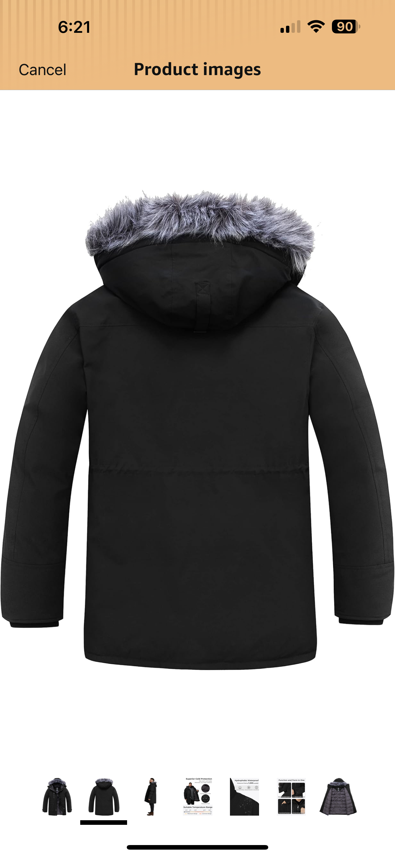 wantdo Big and Tall Winter Coat Puffer Jacket Snow Parka