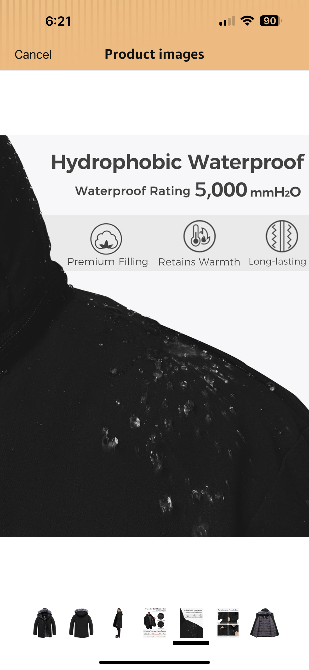 wantdo Big and Tall Winter Coat Puffer Jacket Snow Parka