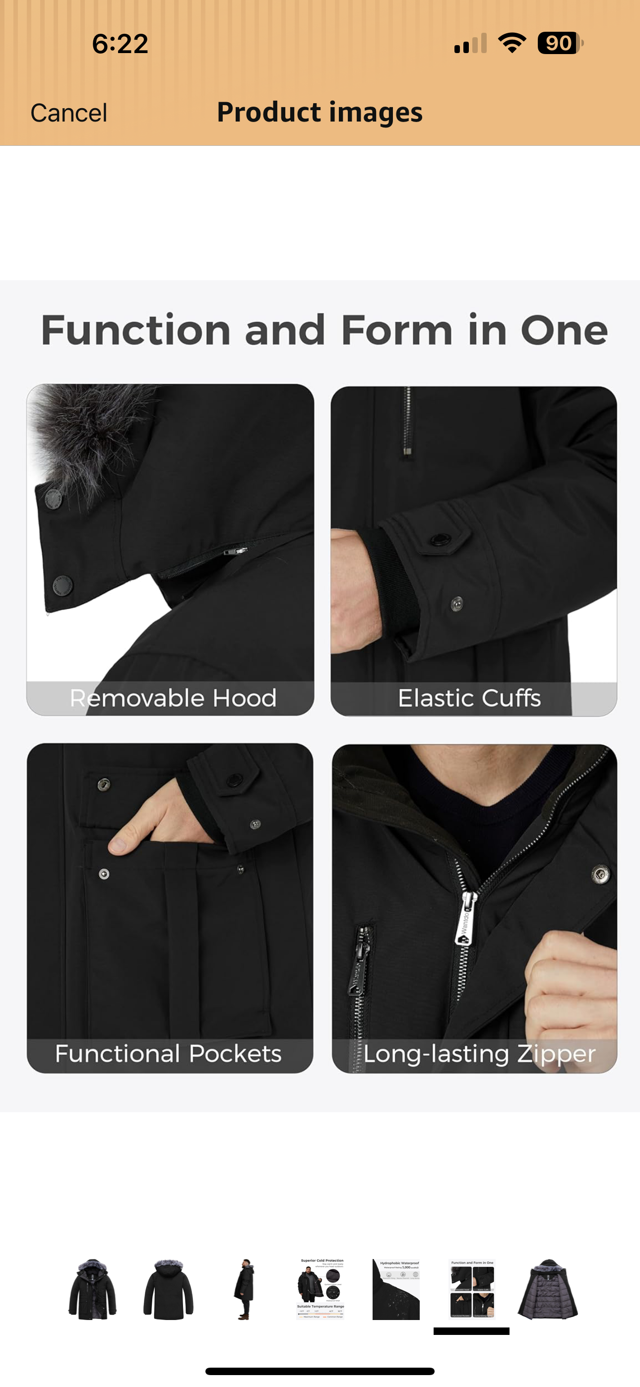 wantdo Big and Tall Winter Coat Puffer Jacket Snow Parka