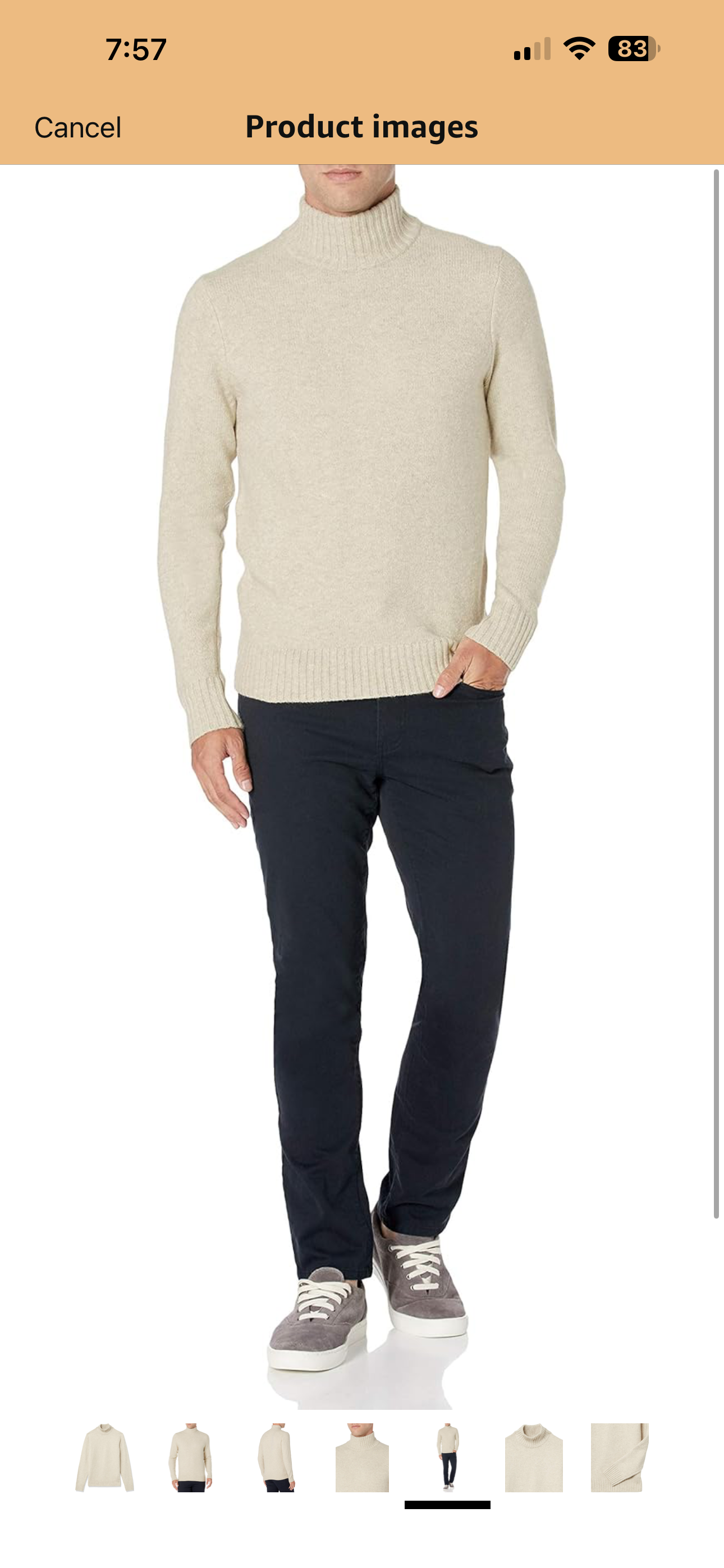 Men's Long-Sleeve Soft Touch Turtleneck Sweater