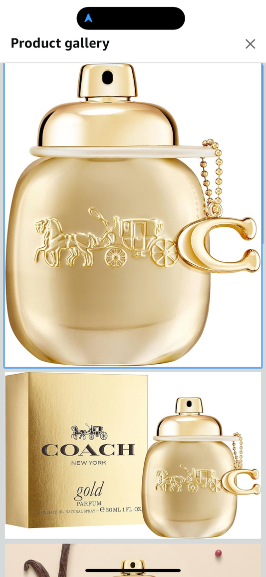 Coach - Gold Parfum - Women's Perfume - Floral & Fruity - With Notes of Rose Water, Pink Peppercorn & Vanilla