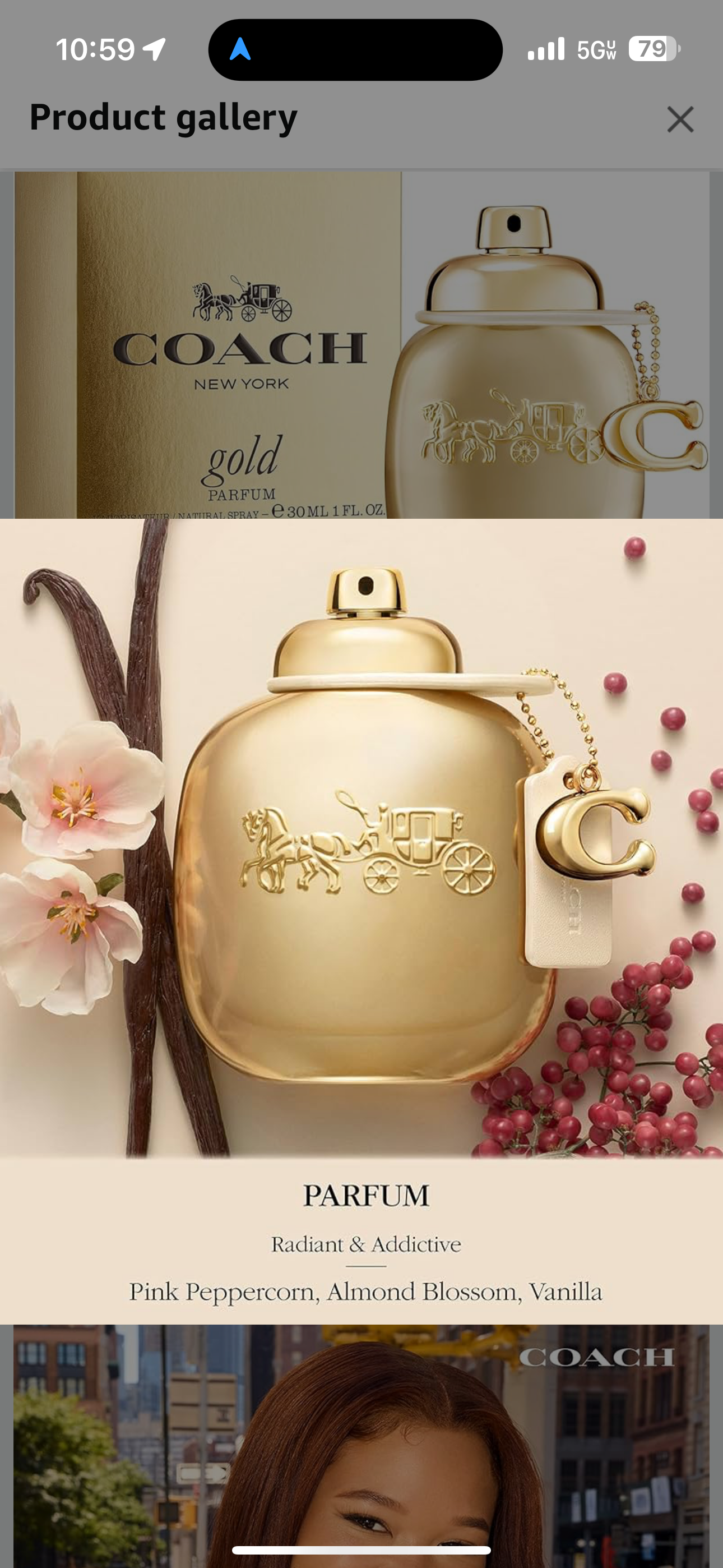 Coach - Gold Parfum - Women's Perfume - Floral & Fruity - With Notes of Rose Water, Pink Peppercorn & Vanilla
