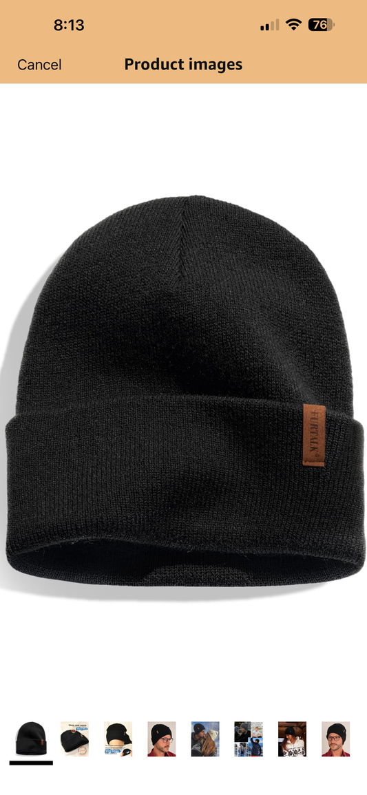 FURTALK Beanie for Men Women Cuffed Thick Knitted Unisex Winter Hat Beanies Skull Cap