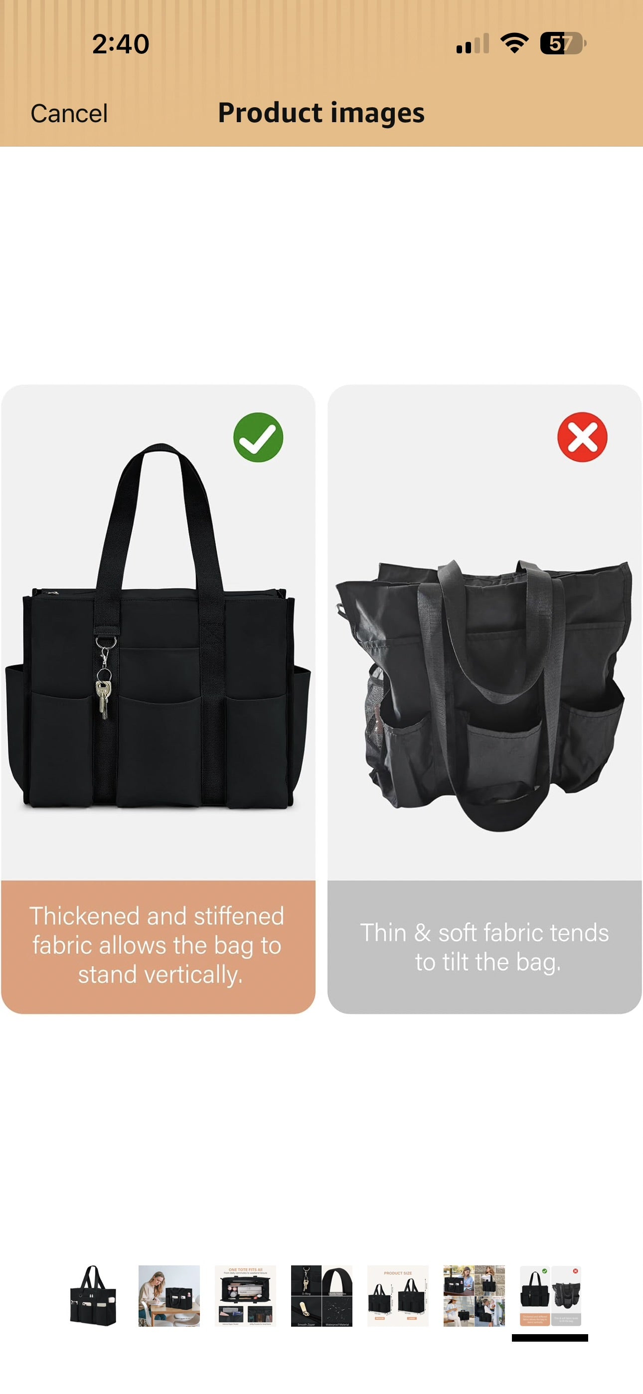Becokan Large Tote Bag for Women Waterproof with 12 Pockets Top Zipper Closure Utility Teacher Nurse Bags for Work School