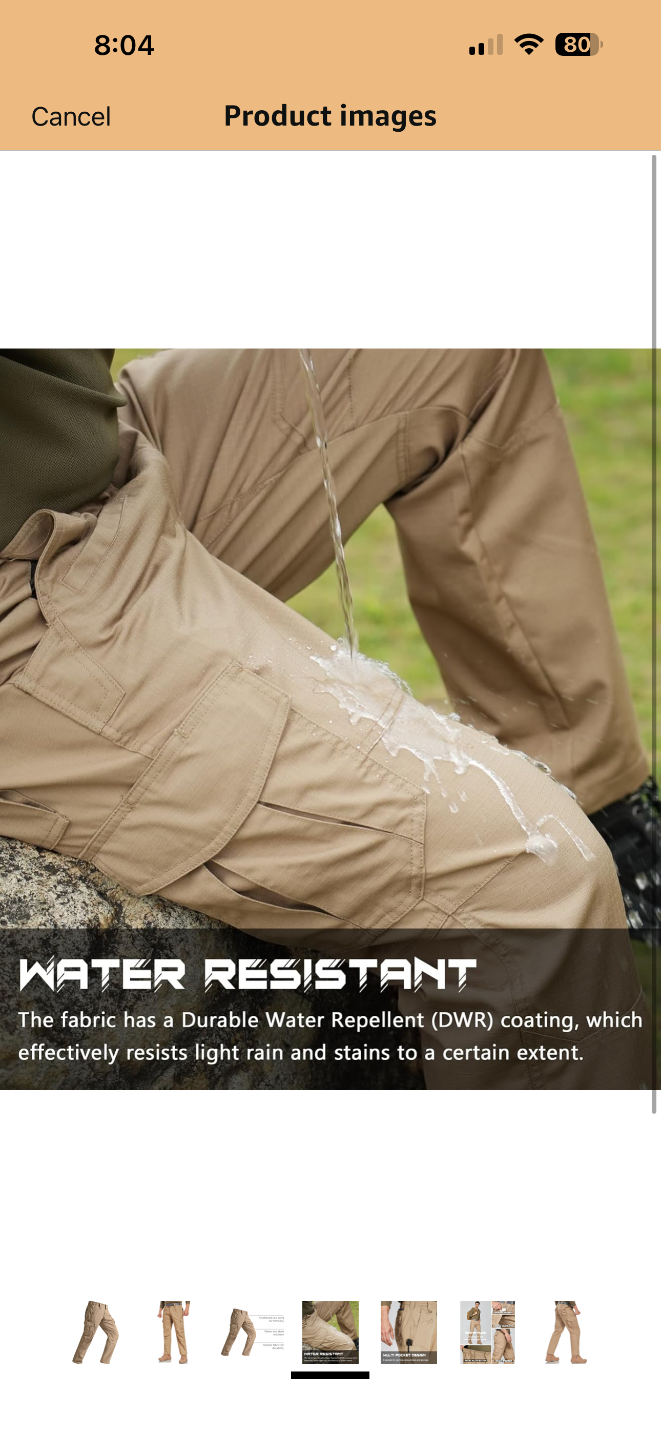 SPOSULEI Mens Tactical Pants Ripstop Cargo Work Pants with 9 Pockets Water Resistant Breathable Hiking Construction Pants