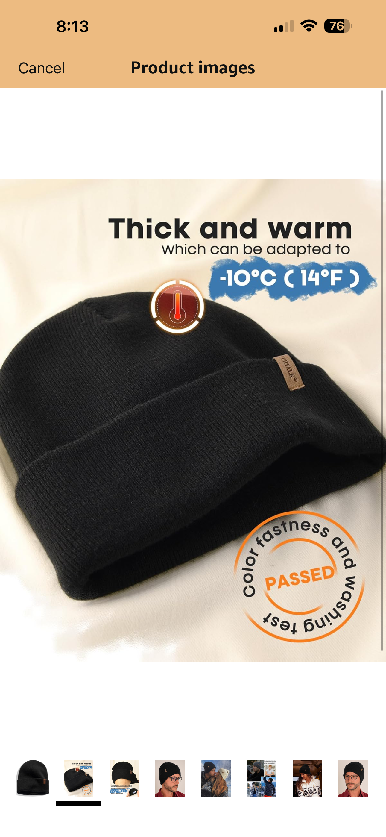 FURTALK Beanie for Men Women Cuffed Thick Knitted Unisex Winter Hat Beanies Skull Cap